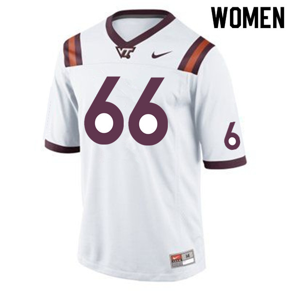 Women #66 Louis Mihota Virginia Tech Hokies College Football Jerseys Sale-Maroon